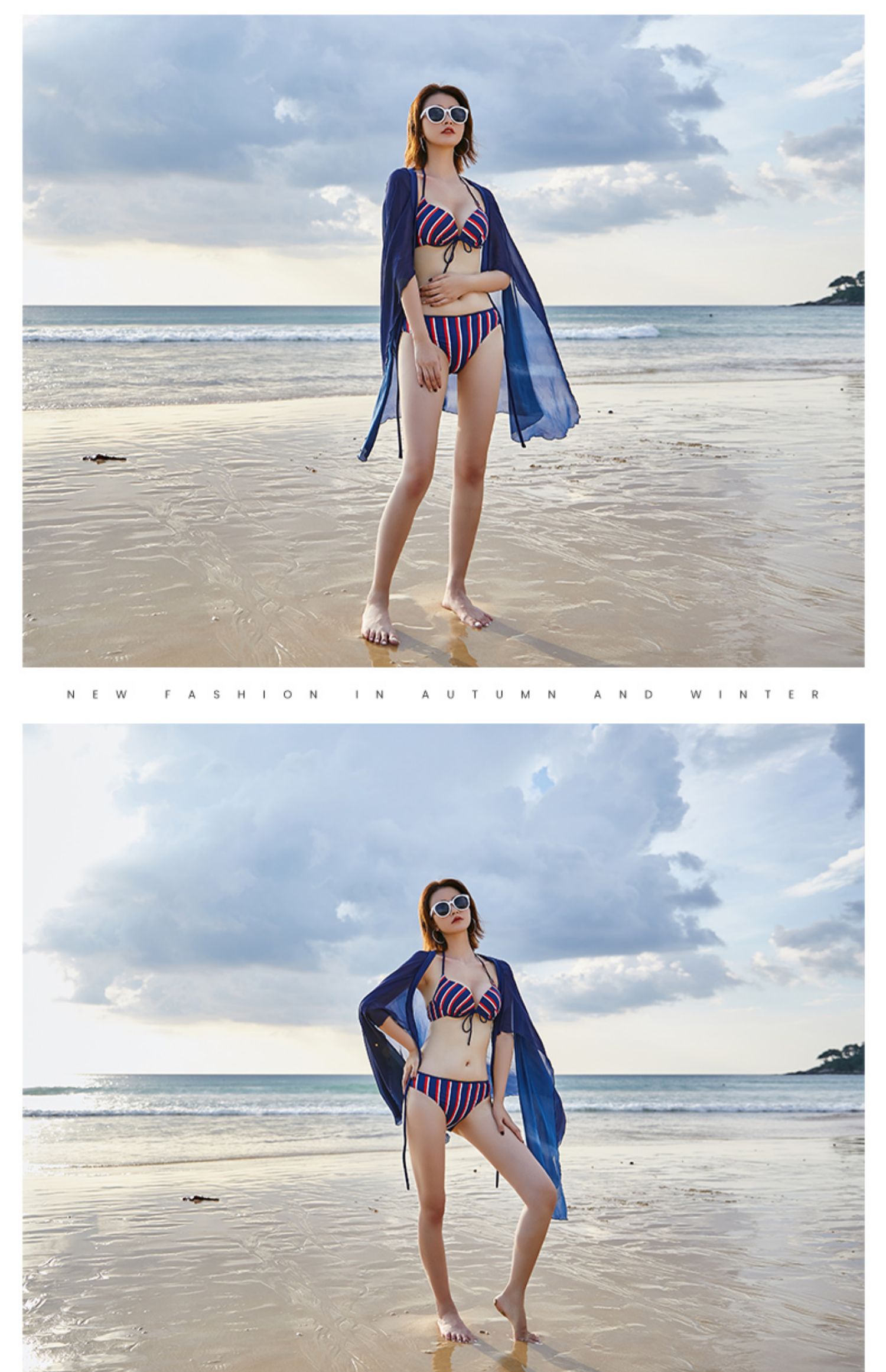 Bộ bikini 361 độ gợi cảm khoe ngực nhỏ 3 điểm 2019 mới hè nữ áo tắm nóng bỏng mùa xuân - Bikinis đồ bơi nữ cao cấp