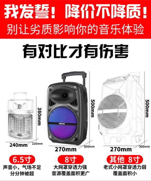 củ phát wifi di đông Loa Bluetooth âm lượng lớn nhảy vuông âm thanh loa siêu trầm di động đòn bẩy âm thanh ngoài trời công suất cao để đẩy cửa hàng bán âm thanh hiển thị với micro không dây karaoke nhà - Trình phát TV thông minh bộ phát wifi 5g