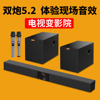 Soundbar Speaker for Living Room, Connect to Tv, Compatible with Skyworth and Hisense, Dedicated Home Karaoke Speaker Set with Surround Sound Quality