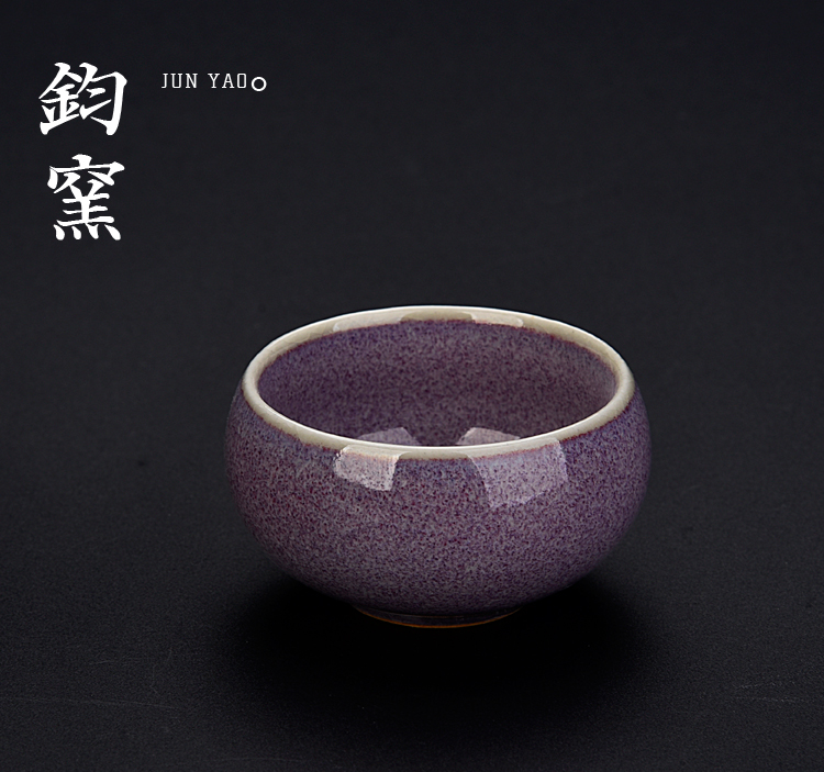 The ancient five ancient jun sheng up new your up in song dynasty sample tea cup kung fu tea tea set personal single glass ceramic bowl