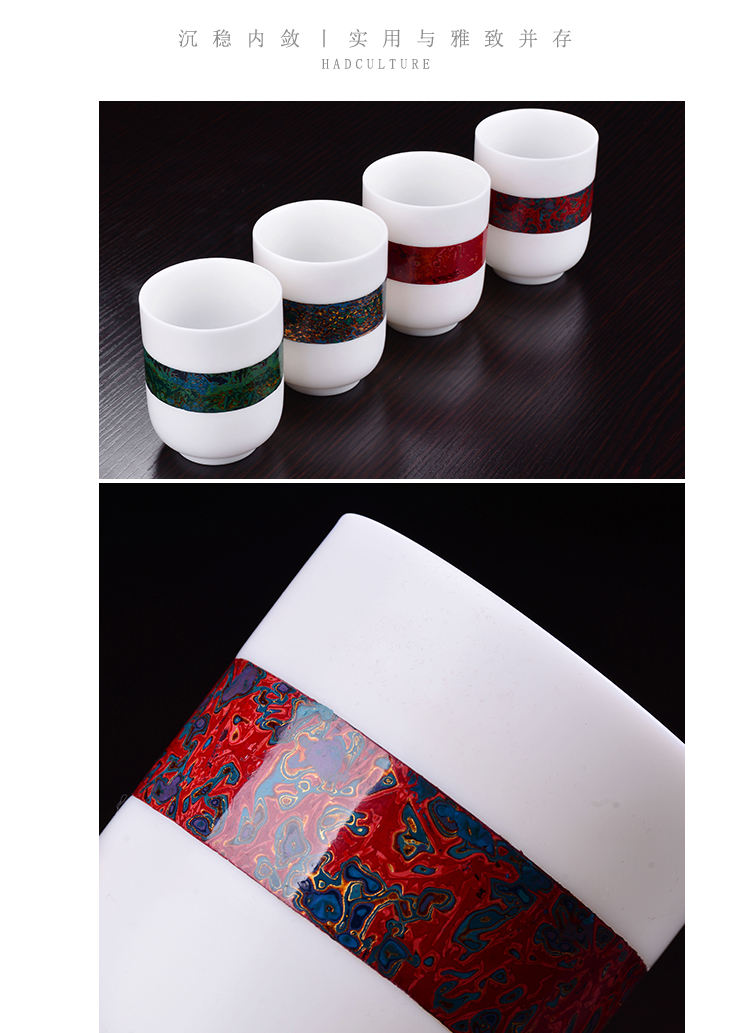 The ancient sheng tea content checking ceramic up new xiangyun collectors natural paint masters cup sample tea cup of The big trees