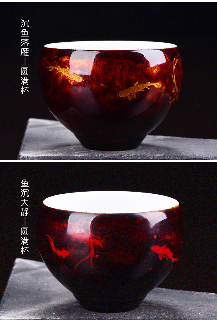 The ancient Chinese lacquer manual lacquer dehua white porcelain up new xiangyun natual creative kung fu master cup single CPU orphan works