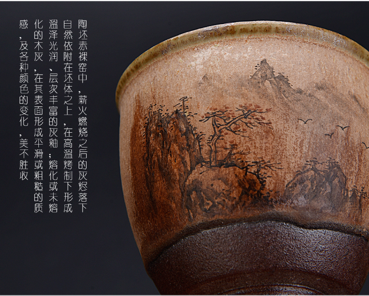 Ancient sheng wood up up change sample tea cup single CPU jingdezhen hand - made master cup personal cup creative tea cups