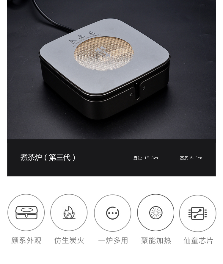 Ancient sheng up tasted silver gilding boiling kettle ceramic teapot, black and white teapot electric teapot TaoLu pot temperature points tea cup