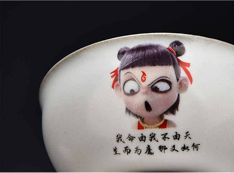 Ancient sheng up imitation hand - made ceramic which child Cha familiars reincarnation sample tea cup your up open piece of coloured drawing or pattern master of kung fu cup