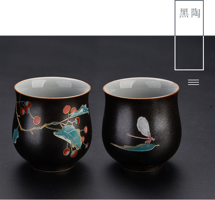 The ancient sheng up sample tea cup jingdezhen ceramic cups kung fu tea set hand - made pastel master cup celadon small single CPU