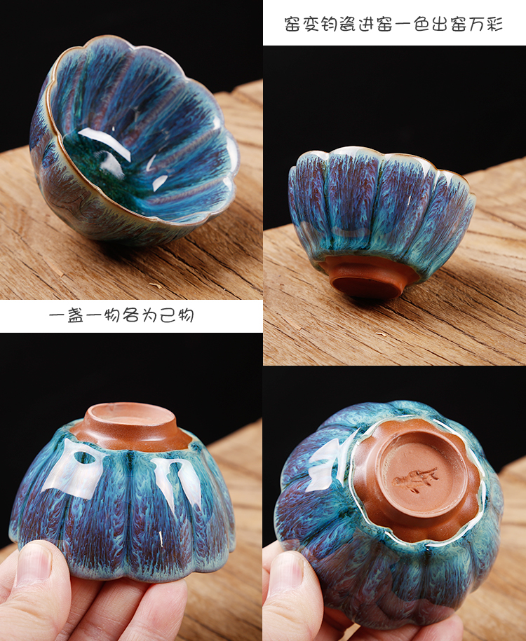 Ancient sheng up built single variable lamp cup tea master cup of pure checking ceramic bowl kung fu tea tea