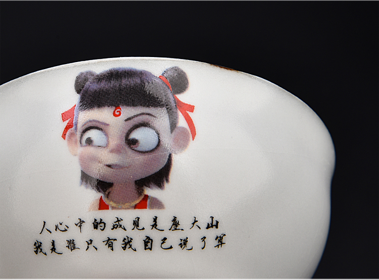 Ancient sheng up imitation hand - made ceramic which child Cha familiars reincarnation sample tea cup your up open piece of coloured drawing or pattern master of kung fu cup