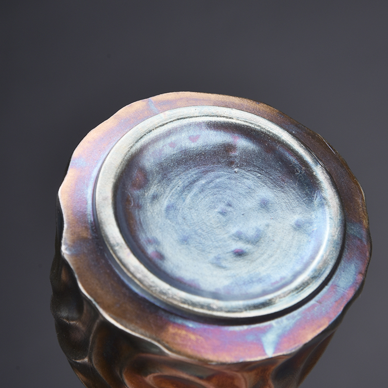 The ancient sheng up with pure manual coppering. As The master cup silver cup 999 sterling silver personal ceramic cups tea sample tea cup, restoring ancient ways