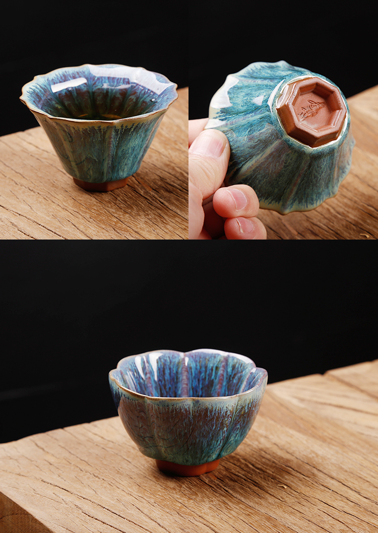 Ancient sheng up built single variable lamp cup tea master cup of pure checking ceramic bowl kung fu tea tea