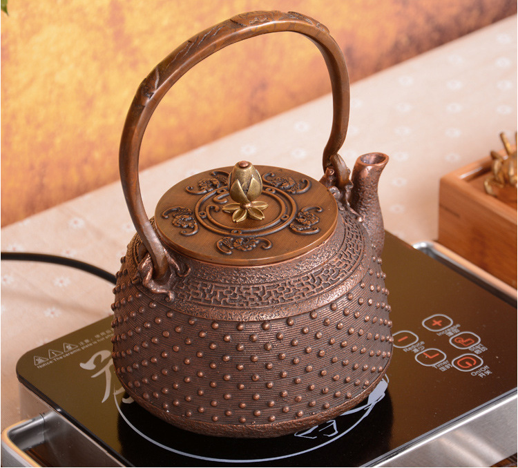 The ancient copper pot sheng up with pure manual electric kettle domestic copper pot TaoLu cooking pot Japanese teapot with a suit