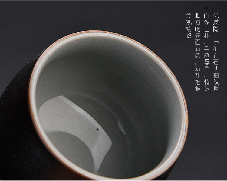 Ancient sheng up with colored enamel porcelain teacup household utensils sample tea cup manual single CPU master cup white jade porcelain tea bowl