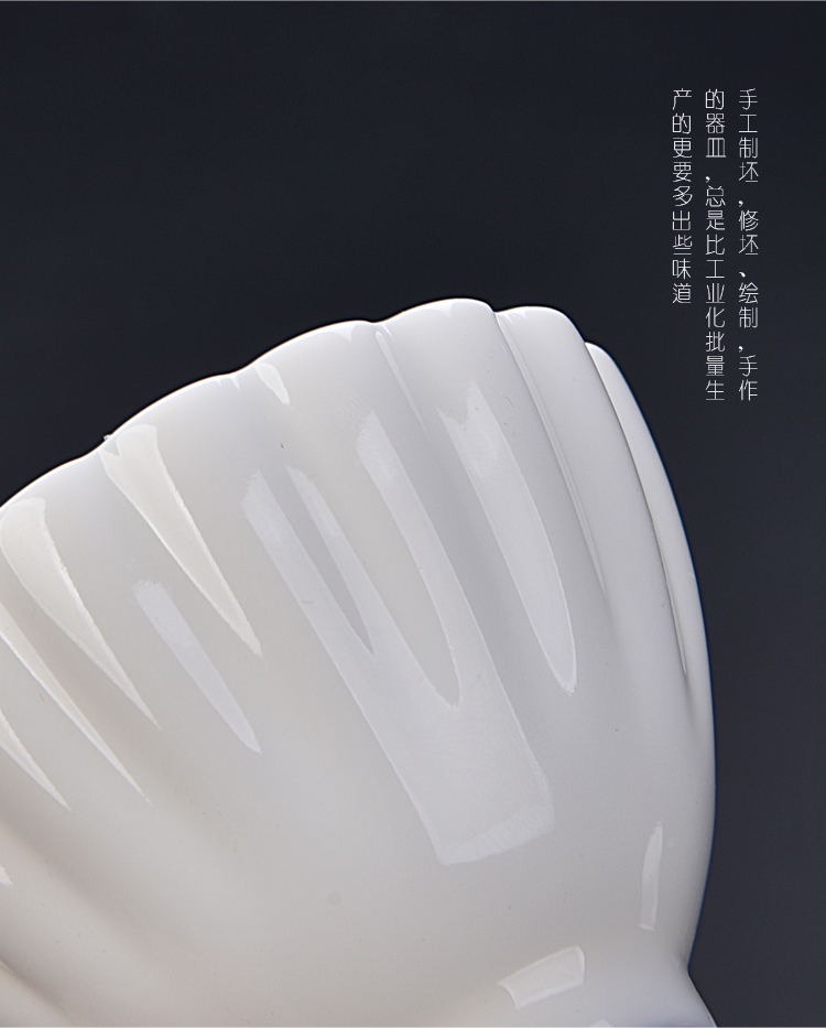 The ancient sheng up new suit small household sample tea cup suet white jade white porcelain kung fu master jade ceramic cup single CPU