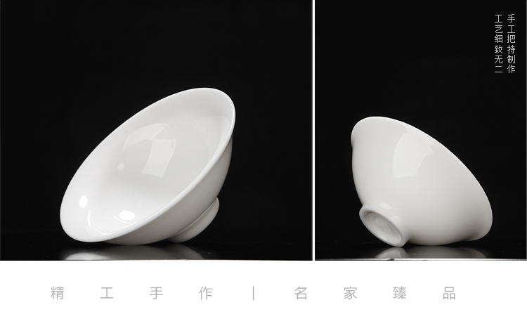 Ancient sheng up new bowls dehua white porcelain pure manual kaolin cup personal master cup kung fu cup sample tea cup