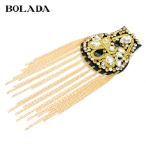  bolada childrens model catwalk epaulettes 2020 new boys suit dress accessories middle and large childrens performance jewelry