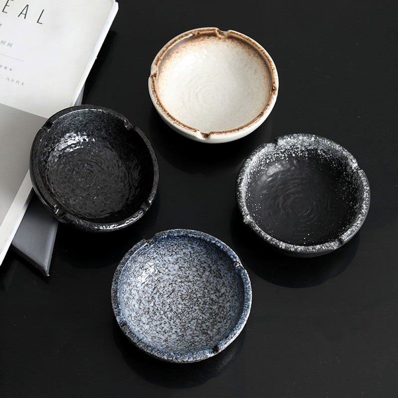 Day Style New Chinese Ceramic Tobacco Ashtray Small Home Time Home Living Room Creative Tea Table Hem Accessories Furnishing