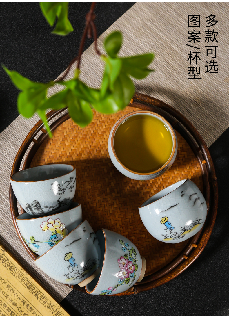 Slicing can raise your up ceramic master cup kung fu tea cups zen large single tea cup, individual cup of female