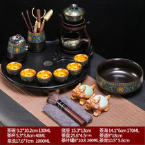 Lazy semi-automatic creative Stone Mill rotating water kung fu tea maker tea set household ceramic teapot