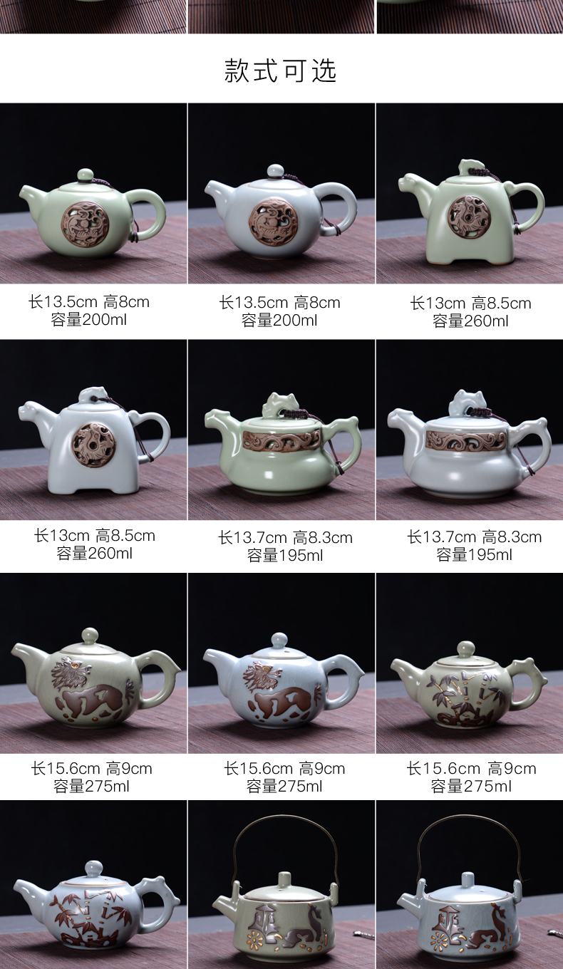 Elder brother up kung fu tea set suits for your up household ceramic lid bowl of office of a complete set of gift cups of tea