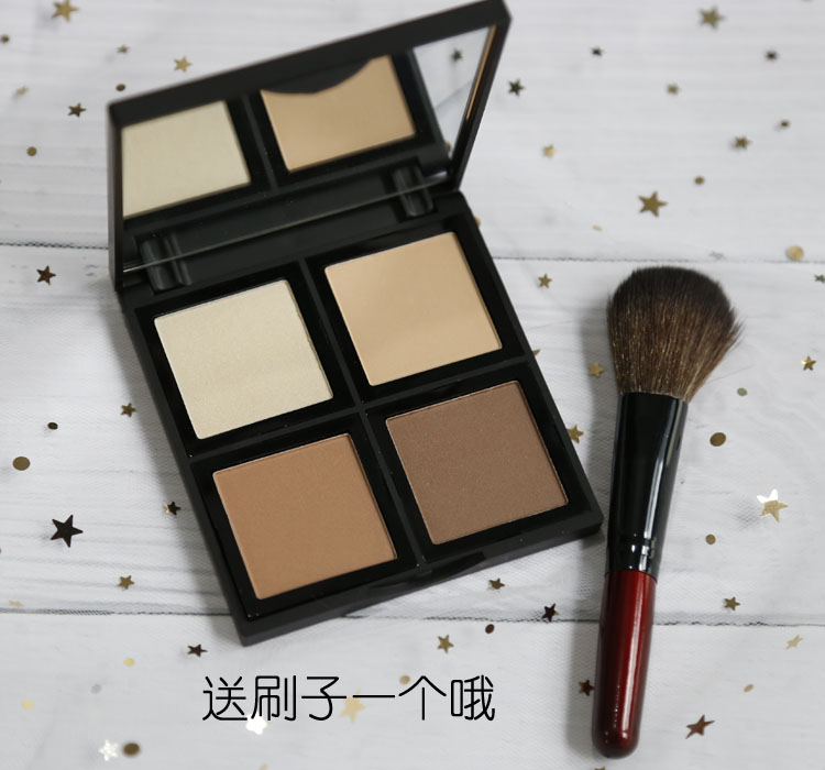 Authentic ELF chuyên nghiệp bốn màu sửa chữa đĩa bóng cao ngọc trai bảng màu contour kem highlight