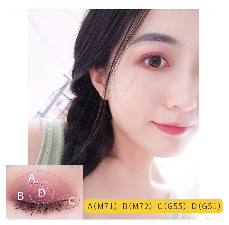 Judydoll Orange Monochrom Eyeshadow S Series Pearlescent Polarized Black Green Blue Purple Pink Silver Brick Red - Bóng mắt phấn mắt estee lauder
