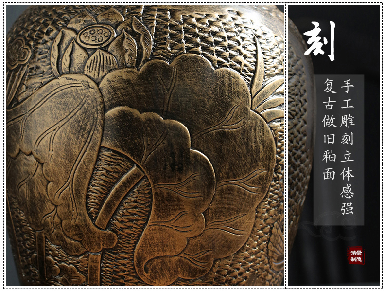 Jingdezhen ceramic terms household hip flask archaize empty wine bottles of wine bottle wine jar 10 jins 20 jins 30 jins of 50 pounds