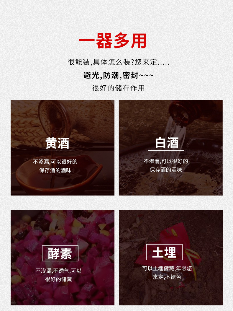 Jingdezhen 1 catty loading ceramic blank bottle household seal belt box giving Chinese style restoring ancient ways is little hip