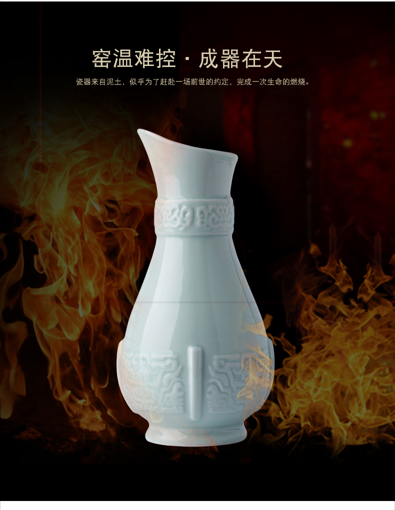 Liquor bottle empty wine bottle points 530 ml ceramic wine bottle 1 catty outfit retro jingdezhen porcelain flask