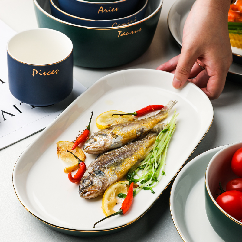 S northern wind in up phnom penh ceramic tableware suit bowl dish dish soup bowl western food steak salad bowl dish rainbow such use