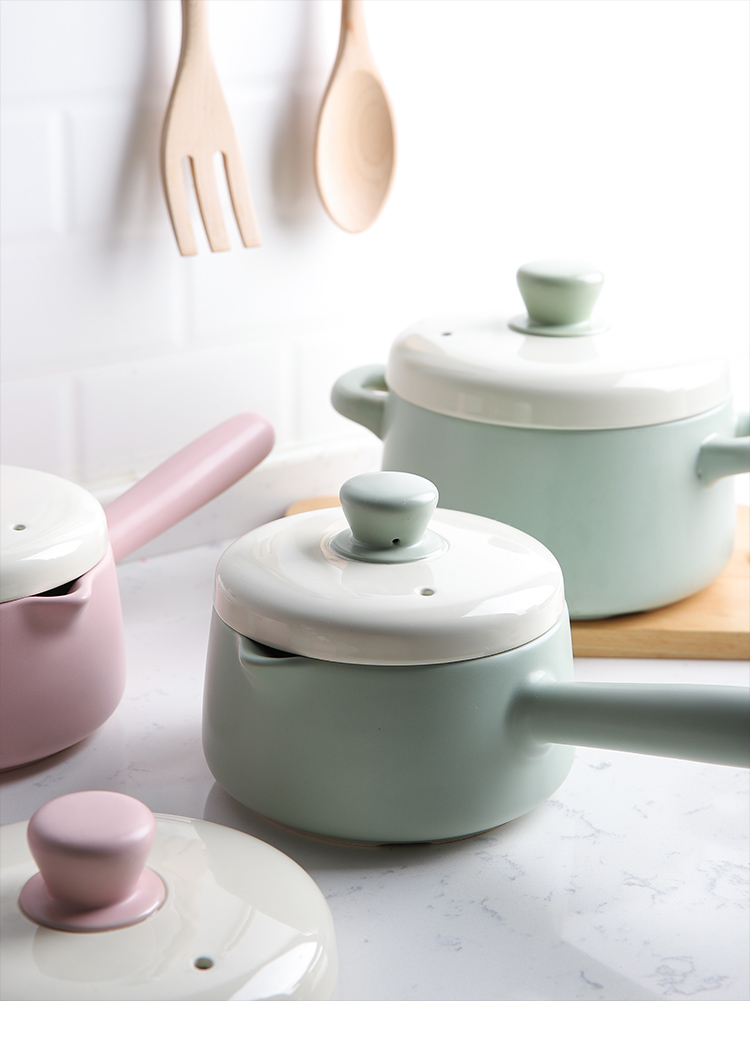 Selley, lovely web celebrity ceramic saucepan milk pan, casserole soup home baby baby consisting pan, casserole congee