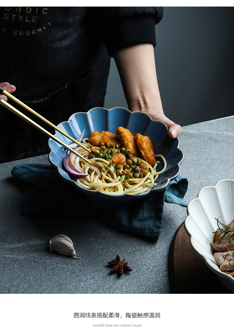 Selley Japanese creative variable glaze porcelain hat to household rainbow such as bowl bowl of soup bowl of fruit salad bowl dessert bowl of ltd.