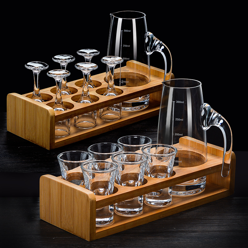 Home Liquor Cup wine distributor suit Crystal glass Wine Pot Mouthwatering Cup Slingshot Cup One Pot of Wine Glass