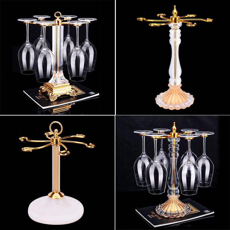 Upscale European-style light lavish Champagne glass wine cabinet Wine High Footed Glass Red Wine Glass Rack Pendulum upside down for home