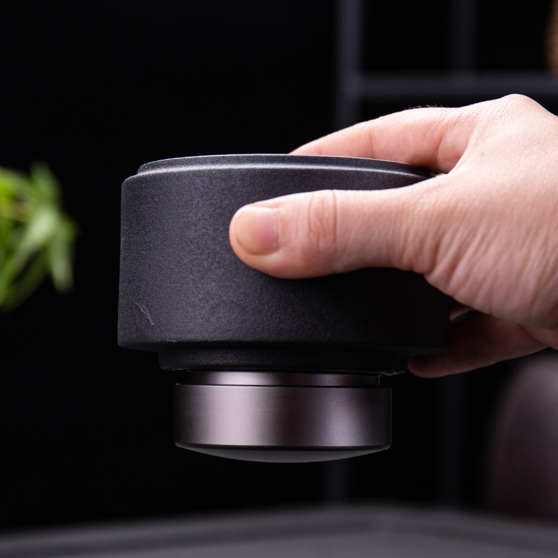 Ya xin company hall of simple but elegant big POTS, black pottery large bulk storage tanks to restore ancient ways tea caddy fixings warehouse seal POTS