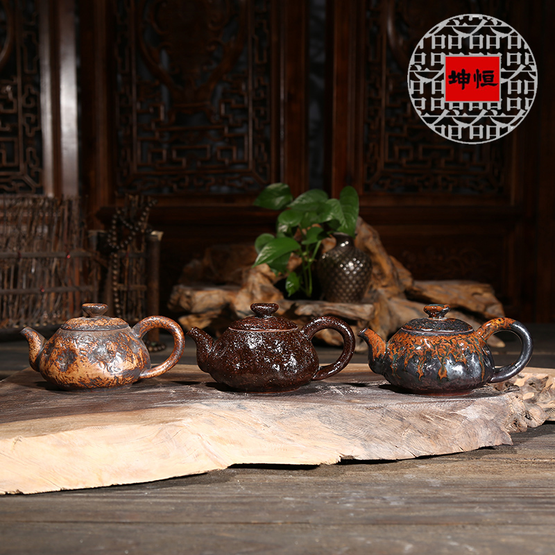 Ya xin company hall Japanese side by hand put the pot of firewood coarse ceramic POTS dry mercifully kung fu tea set restoring ancient ways is contracted