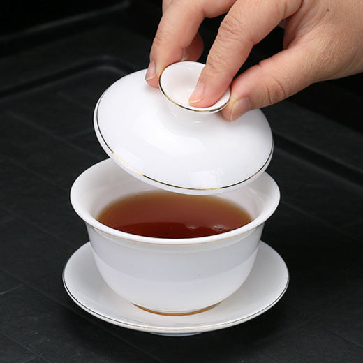 Ya xin kung fu tea set violet arenaceous household solid wood of a complete set of small tea tray was contracted white porcelain tea tea cups