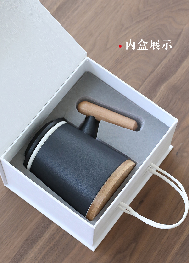 Ya xin company hall mark cup ceramic lovers cup custom filter for men and women make tea cup of water glass with cover office