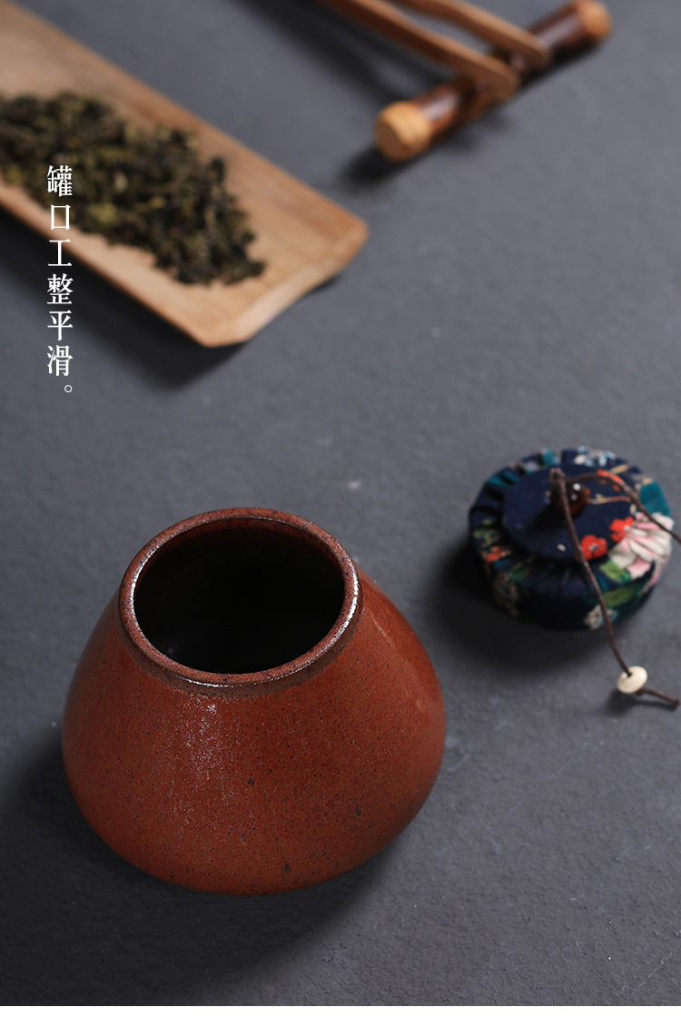 Jasmine tea pot, ceramic tea set tea caddy fixings warehouse sealed household storage tank pu 'er tea pot travel POTS