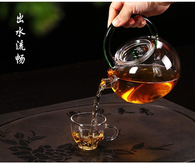Ya xin Japanese cooking ware ceramic electric TaoLu heat - resistant glass tea kettle black tea scented tea tea set the teapot
