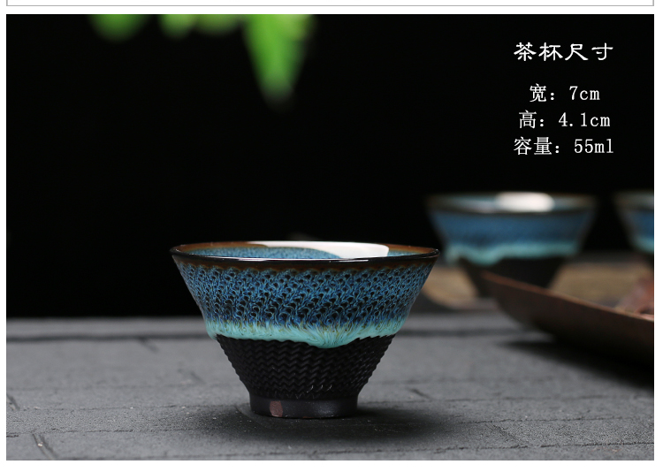 Ya xin ceramic masters cup suit single variable sample tea cup, small cup a cup of tea light household kung fu tea set gift boxes