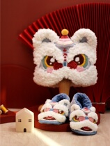 Tiger head hat woman baby New Year Chinese wind tiger hat baby New Chinese New Year baby boy age country tide soft-bottom shoes