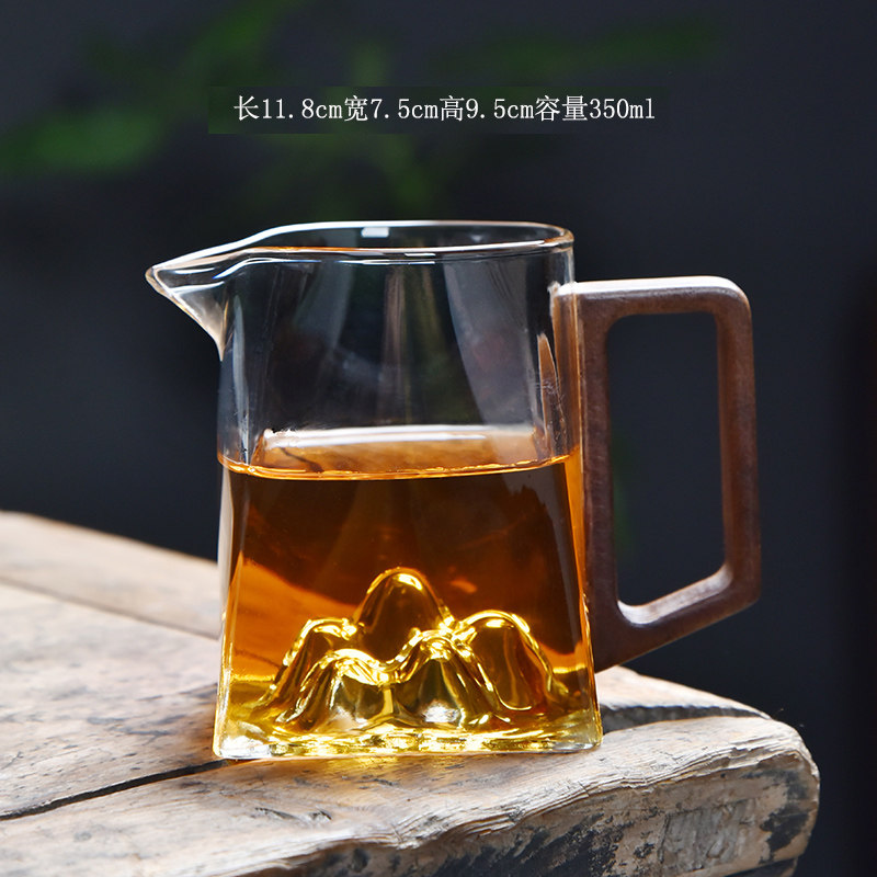 Glass Fair Cup with Integrated Tea Strainer, Tea Divider, Ceramic Tea Set, Tea Strainer Set, Kung Fu Tea Accessories, Tea Handle