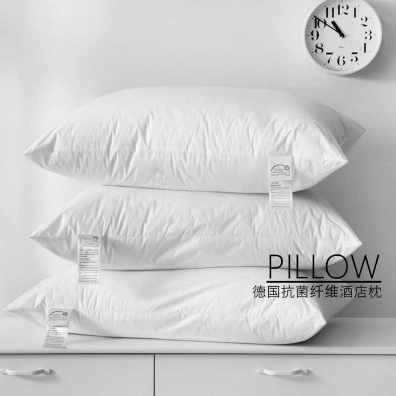 High-end 60S satin cotton pillow core German aseptic fiber race goose down hotel bed and breakfast pillow