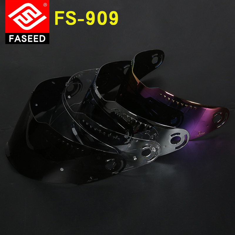 FASEED helmets FS-909 pull helmets special transparent silver-plated black tea lenses