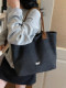 Canvas Bag 2026 New Style Casual Ins Korean Style Lazy Style Large Capacity Elegant Commuter Versatile Shoulder Tote Bag