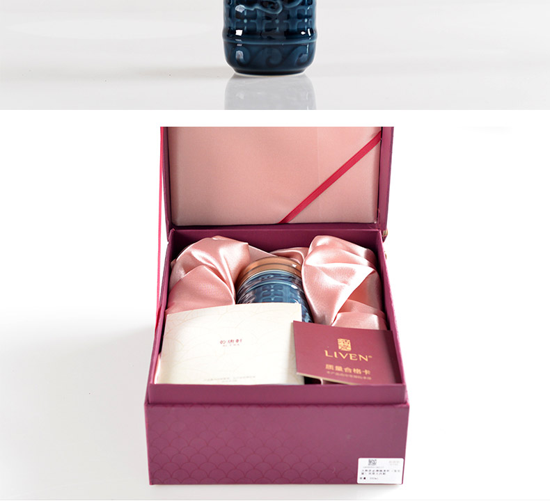 Do Tang Xuan porcelain cup trend in 350 ml shall be double ceramic cups of water glass cup gift boxes