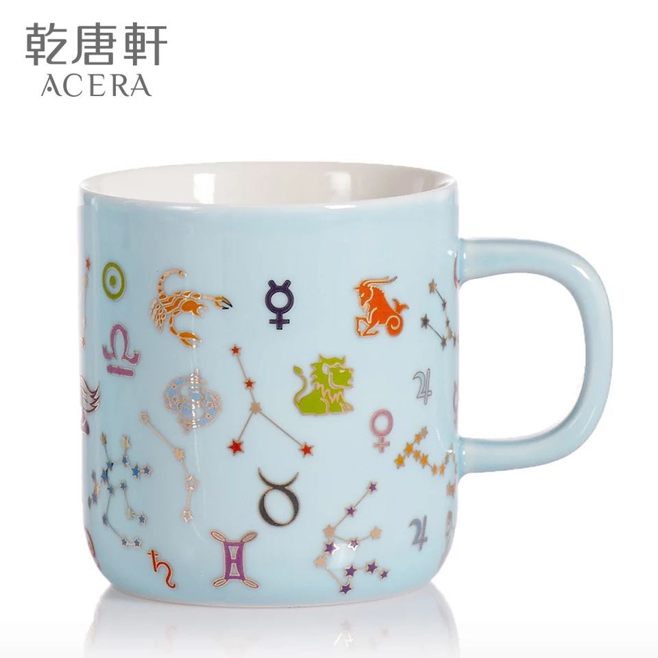 Do Tang Xuan porcelain cup 12 zodiac signs mark cup without cover ceramic water cup gift boxes