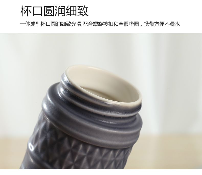 Do Tang Xuan porcelain cup call on calligraphy double with cup with cover and heat insulation of ceramic cup spot gift boxes