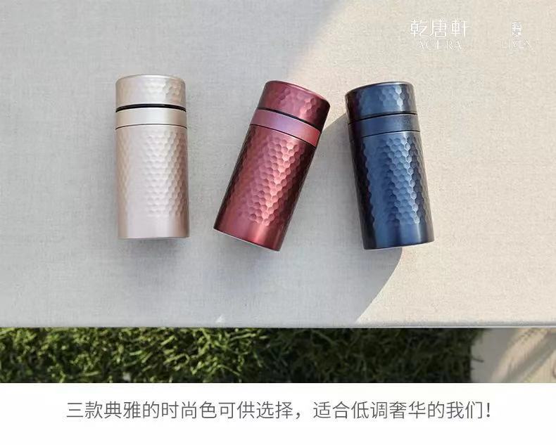 Dry Tang Xuan live small stone keep - a warm glass cup 220 ml double - layer cup live porcelain bladder stainless steel case