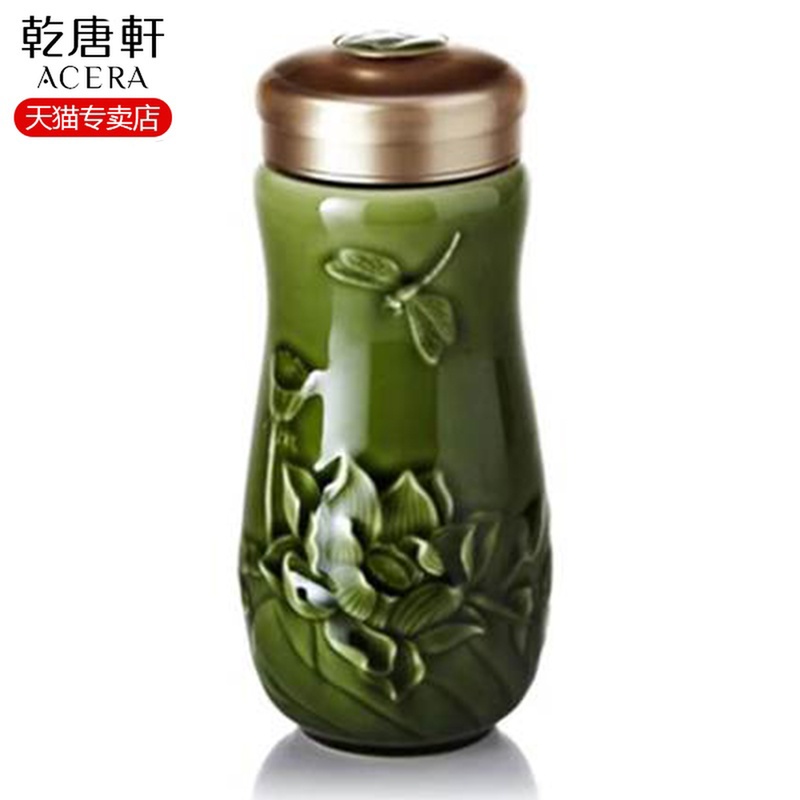 Little dragonfly summer lotus monolayer had done Tang Xuan stoneware keller cup cup ceramic cup to difference fine gifts